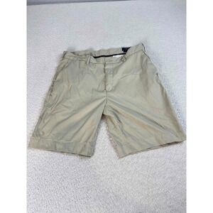 Polo Ralph Lauren Men Performance Stretch Mid Rise Zip Fly Beige Chino Shorts 34